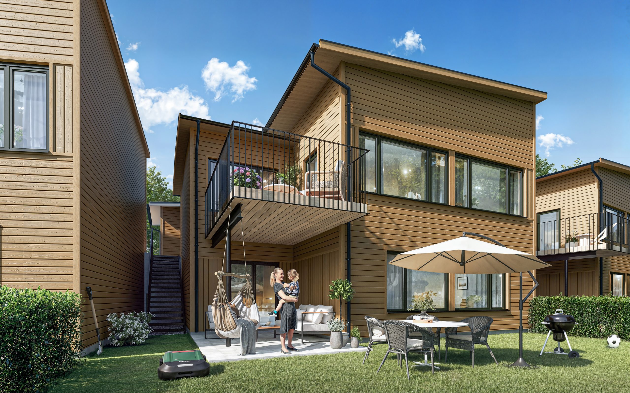 Hovslätts Ängar Pålssons Bygg Hus, nybygge